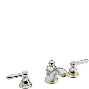 Смеситель для раковины двухрычажный скрытый с донным клапаном Hansgrohe Axor Carlton хром 17125000