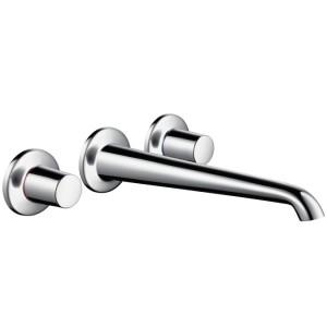 Змішувач для раковини двухвентильний настінний прихований Hansgrohe Axor Bouroullec хром 19136000