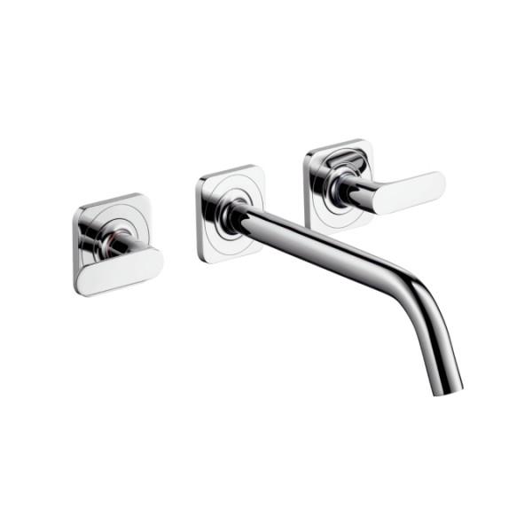 Смеситель для раковины двухрычажный настенный скрытый Hansgrohe Axor Citterio M хром 34315000