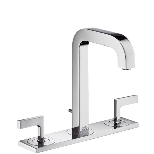 Смеситель для раковины двухрычажный с донным клапаном Hansgrohe Axor Citterio хром 39136000