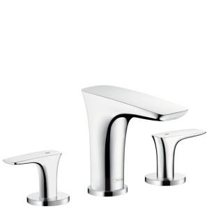 Змішувач для раковини Двохважеля з донним клапаном Hansgrohe колекція PuraVida хром 15073000