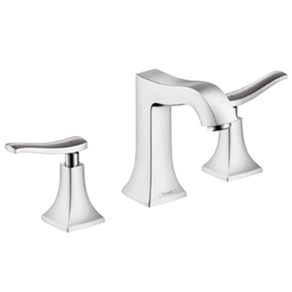 Смеситель для раковины двухрычажный с донным клапаном Hansgrohe Metris Classic хром 31073000