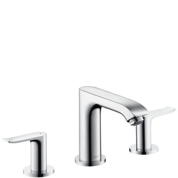 Смеситель для раковины двухрычажный скрытый Hansgrohe коллекция Metris хром 31083000