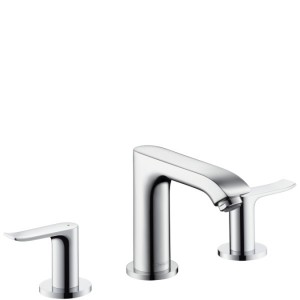 Смеситель для раковины двухрычажный скрытый Hansgrohe коллекция Metris хром 31083000