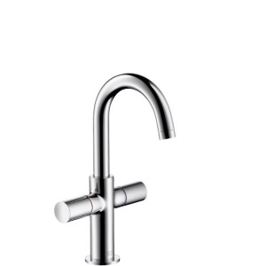 Змішувач для раковини двухвентильний з донним клапаном високий Hansgrohe Axor Uno2 хром 38045000