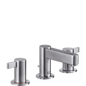 Смеситель для раковины двухрычажный с донным клапаном Hansgrohe Axor Steel хром 35033800