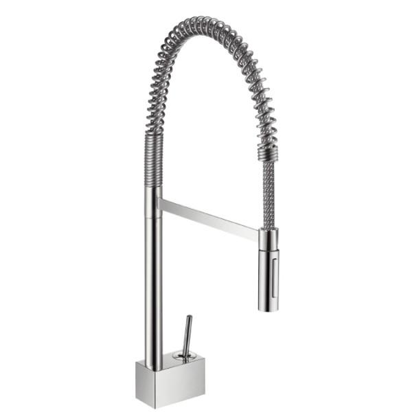 Смеситель для кухни с выдвижнй лейкой Hansgrohe Axor Starck X однорычажный 10820000
