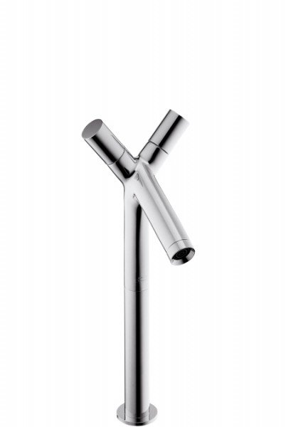 Смеситель для раковины двухвентильный высокий Hansgrohe коллекция Axor Starck хром 10058000