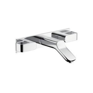 Смеситель для раковины двухрычажный настенный скрытый Hansgrohe Axor Urquiola хром 11042000