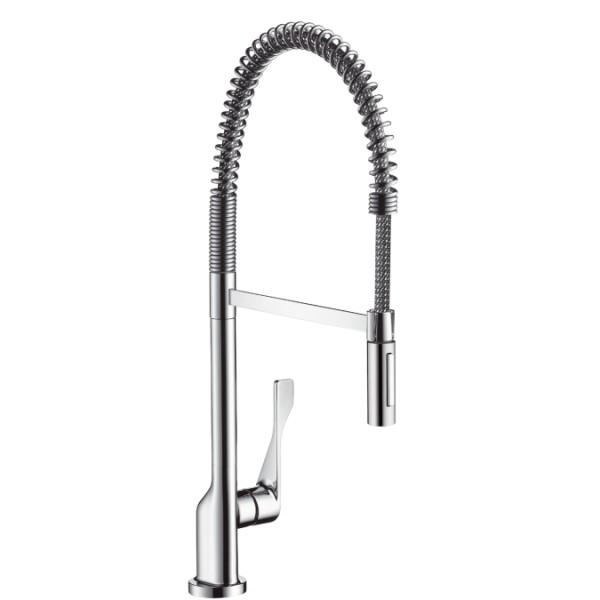 Смеситель для кухни с выдвижной лейкой Hansgrohe Axor Citterio однорычажный 39840000