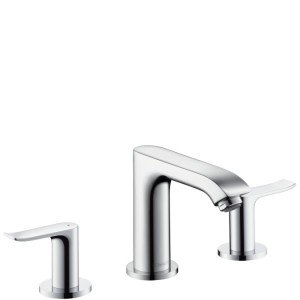 Смеситель для раковины двухрычажный скрытый Hansgrohe коллекция Metris хром 31083000