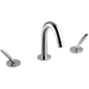 Смеситель для раковины двухрычажный с донным клапаном Hansgrohe Axor Starck хром 10133000