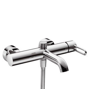 Смеситель однорычажный для ванны с коротким изливом Hansgrohe коллекция Uno² хром 38420000