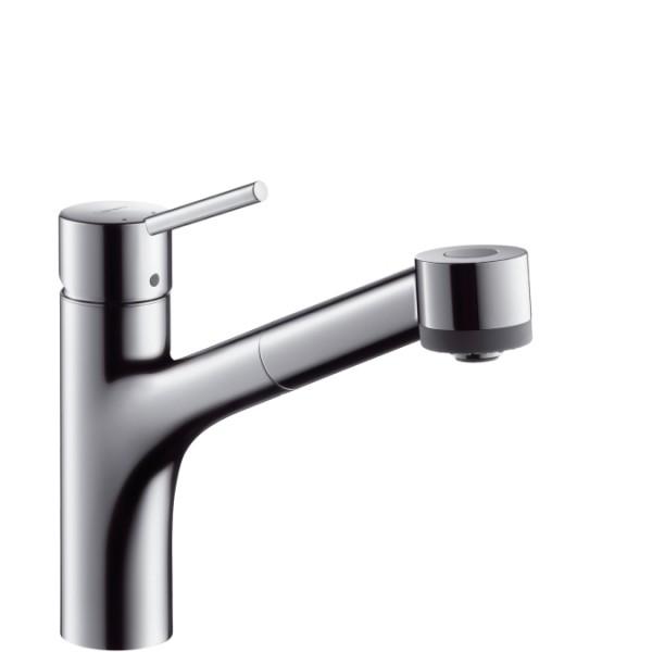 Смеситель для кухни с выдвижной лейкой Hansgrohe Talis S однорычажный 32841000