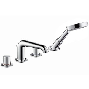 Змішувач з термостатом двухвентильний на борт ванни з душем Hansgrohe Axor Bouroullec хром 19446000