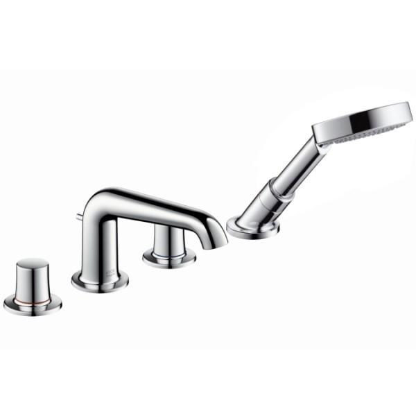 Смеситель с термостатом двухвентильный на борт ванны с душем Hansgrohe Axor Bouroullec хром 19456000