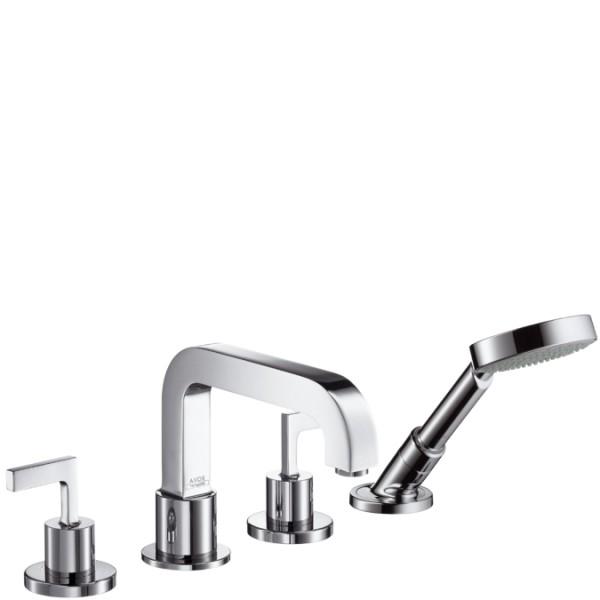Змішувач двохвентильний на борт ванни з душем Hansgrohe колекція Axor Citterio хром 39454000