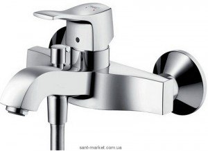 Смеситель однорычажный для ванны с коротким изливом Hansgrohe коллекция Metris Classic хром 31478000