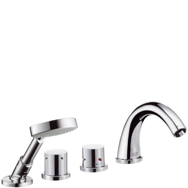 Смеситель с термостатом двухвентильный на борт ванны с душем Hansgrohe Axor Starck хром 10466000