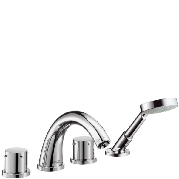 Змішувач з термостатом двухвентильний на борт ванни з душем Hansgrohe Axor Starck хром 10451000