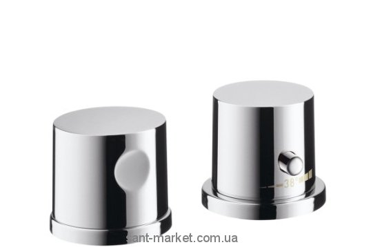 Змішувач з термостатом двухвентильний на борт ванни Hansgrohe колекція Axor Uno хром 38480000