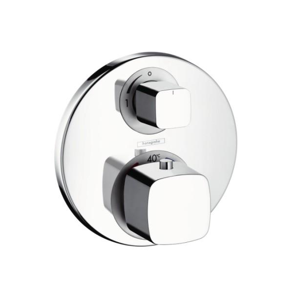 Смеситель с термостатом скрытый (встраиваемый) Hansgrohe коллекция Metris хром 31572000