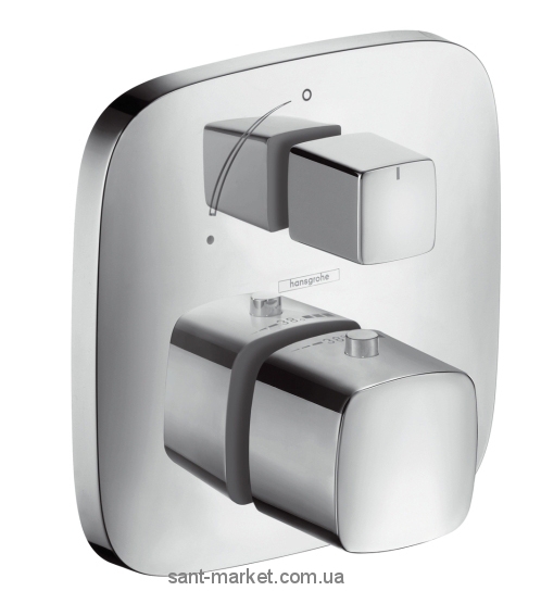 Смеситель с термостатом скрытый (встраиваемый) Hansgrohe коллекция PuraVida хром 15771000