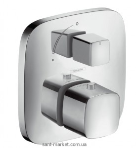 Смеситель с термостатом скрытый (встраиваемый) Hansgrohe коллекция PuraVida хром 15771000