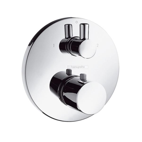 Змішувач з термостатом прихований (вбудований) Hansgrohe колекція Ecostat S хром 15721000