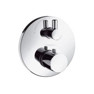 Змішувач з термостатом прихований (вбудований) Hansgrohe колекція Ecostat S хром 15701000