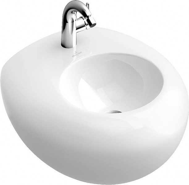 Биде подвесное Villeroy&Boch коллекция Pure Stone 59х53х39 с переливом 547001R1
