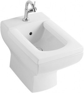 Биде напольное Villeroy&Boch коллекция La Belle 60х39х40 с переливом 544700R1