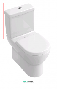 Бачок для унитаза Villeroy&Boch Subway с механизмом смыва 18.5х37х41 77231101