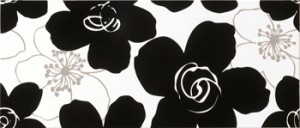 Novabell Vogue VGW-D89K FIORI BLACK / WHITE декор 145574