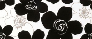 Novabell Vogue VGW-D89K FIORI BLACK/WHITE декор 145574