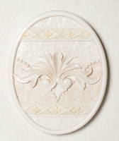 Ceramica De LUX Плитка BXL-2117C DEC OVALO MARMI CREMA-MARFIL 102553