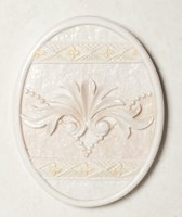 Ceramica De LUX Плитка BXL-2117C DEC OVALO MARMI CREMA-MARFIL 102553