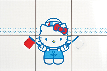 Gamma Due Плитка Hello Kitty HKD060501 NAVY FLAGS декор6 182899