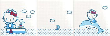 Gamma Due Плитка Hello Kitty HKD060101 NAVY MIX3 декор3 182891