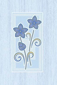 Golden Tile Б83351 МАРГАРИТА ГОЛУБОЙ декор 138332