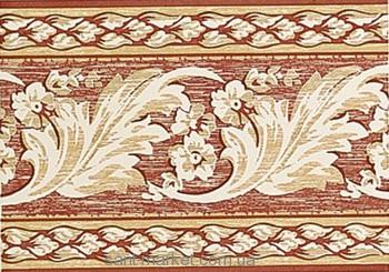 Petracer's Плитка Grand Elegance NICOLE CORAL BORDEAUX фриз 98792