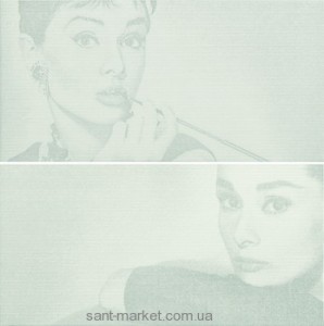 Settecento Плитка 50020 DEC SABRINA WHITE COMP 2PZ A+B декор2 151207