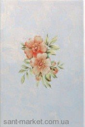 Березакераміка Плитка Нарцис БЕЖ-ЗЕЛЕНИЙ (БЕР) декор 138002