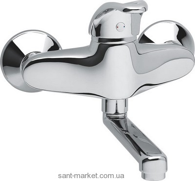 Смеситель для раковины однорычажный настенный Ferro коллекция Milano хром BRM3