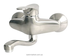 Змішувач для раковини одноважеля настінний Ferro колекція Padwa сатин BTP3PVD