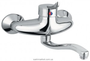 Смеситель для раковины однорычажный настенный Ferro коллекция Werona хром BTW3