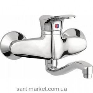 Смеситель для раковины однорычажный настенный Ferro коллекция Padwa хром BTP3
