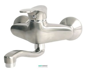 Смеситель для кухни Ferro Padwa однорычажный настенный сатин покрытие PVD BTP5PVD