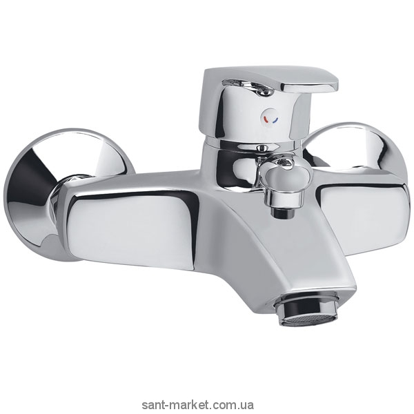 Смеситель однорычажный для ванны с коротким изливом Ferro коллекция Capri хром BTC1