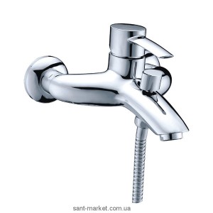 Смеситель однорычажный для ванны с коротким изливом Ferro коллекция Monza хром BMO1